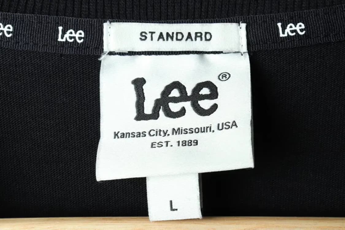 (L) 리 긴팔티셔츠 빅로고 블랙-160DF 상품이미지7