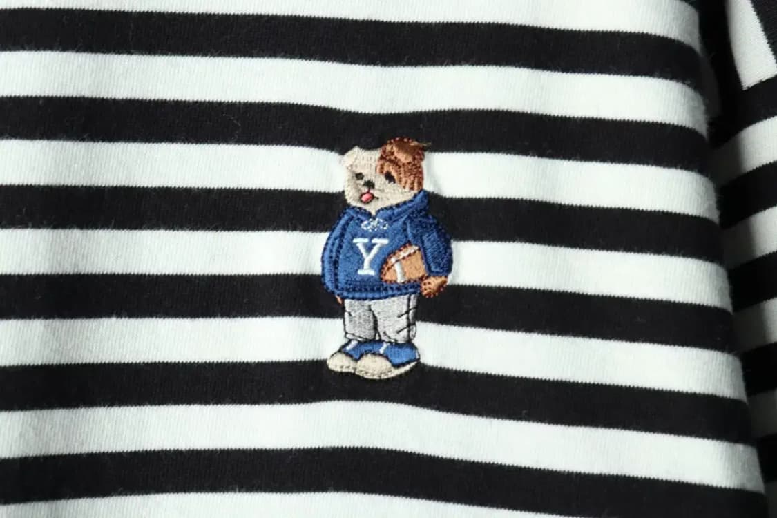 (XL-2XL) 예일 긴팔티셔츠 스트라이프 범고래 해군-160E0 상품이미지5