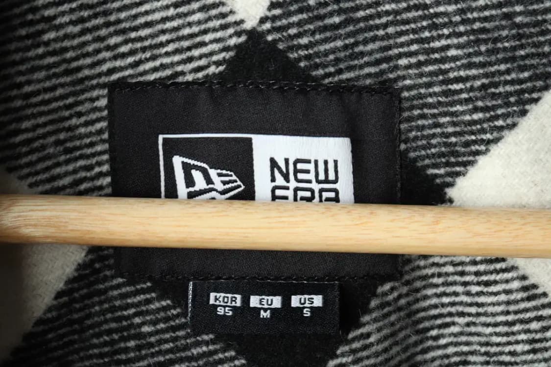 (M) 뉴에라 집업 바람막이 점퍼자켓 체크 플란넬 누빔-160E4 상품이미지5