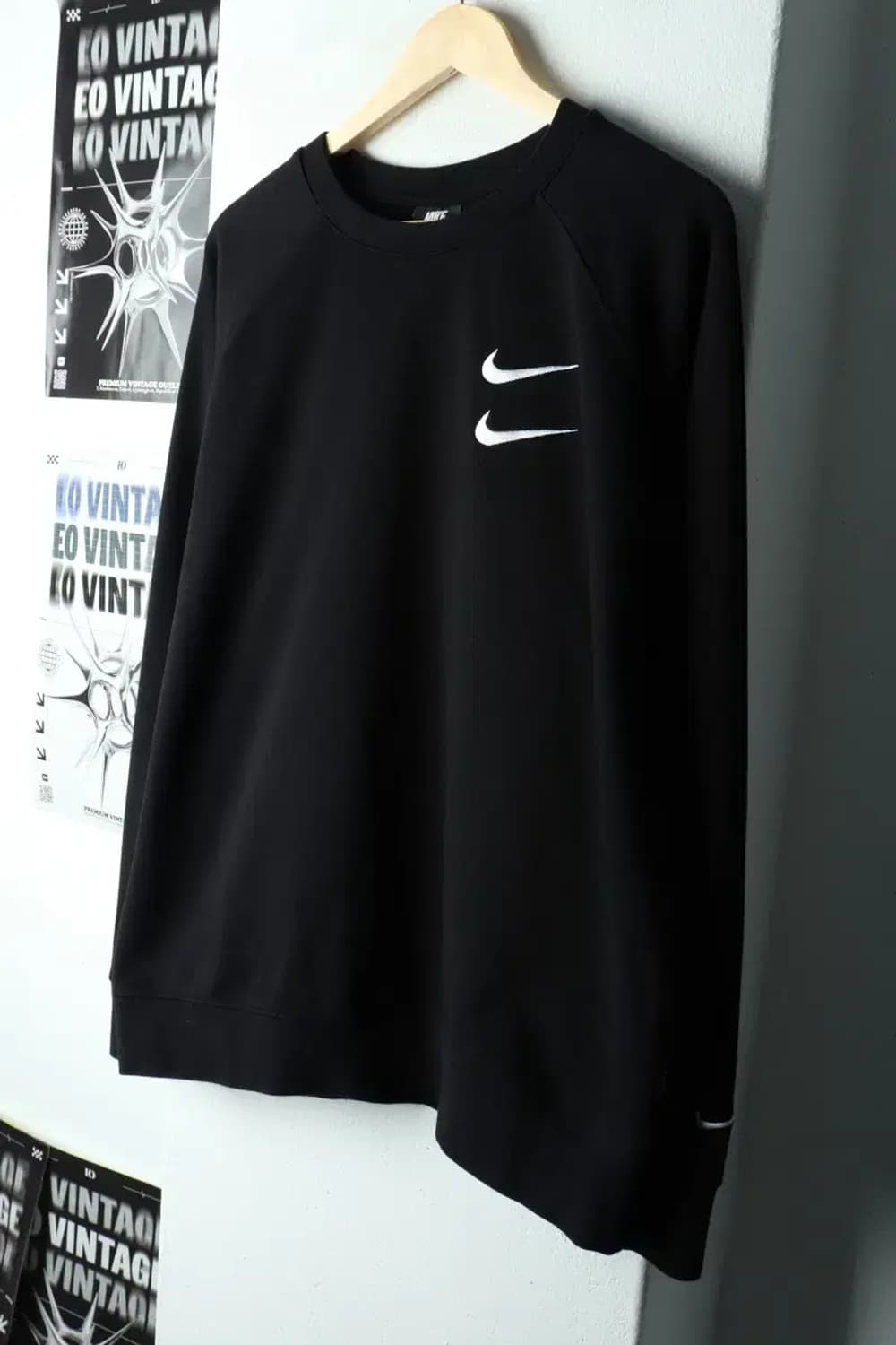 (2XL) 나이키 맨투맨 티셔츠 빅사이즈 더블스우시 올드스쿨-160E7 상품이미지1