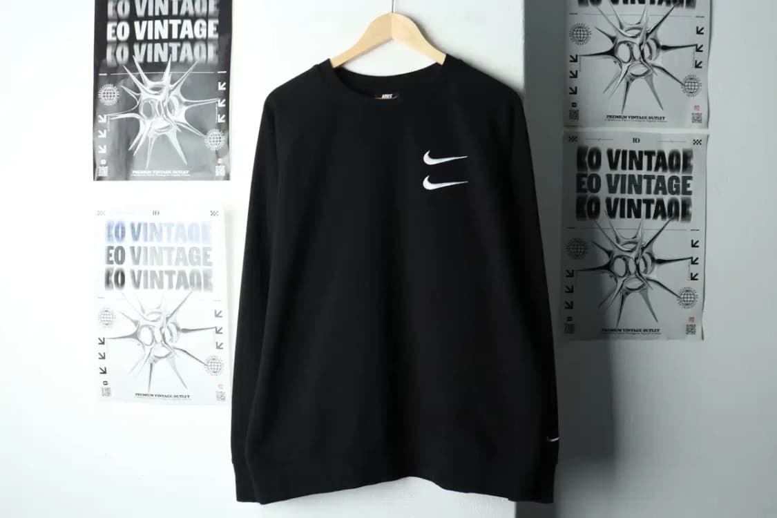 (2XL) 나이키 맨투맨 티셔츠 빅사이즈 더블스우시 올드스쿨-160E7 상품이미지2