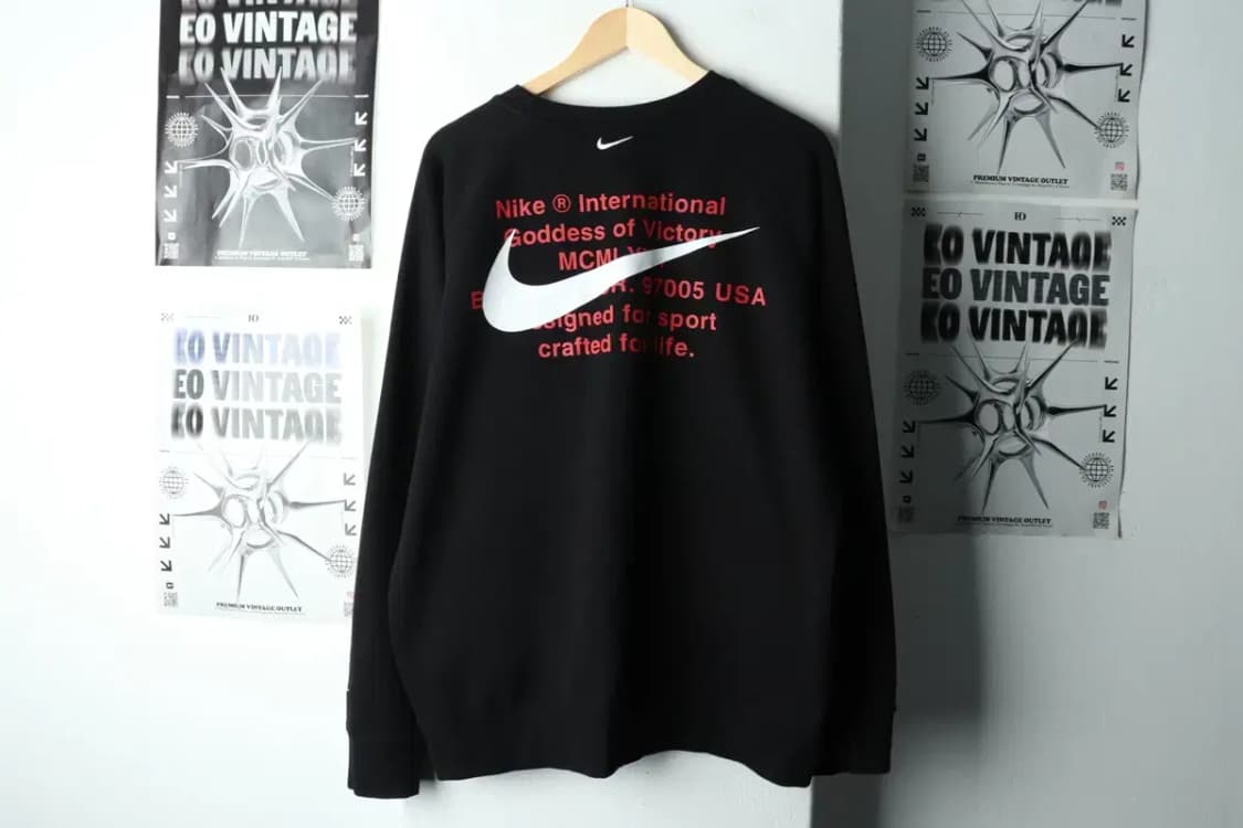 (2XL) 나이키 맨투맨 티셔츠 빅사이즈 더블스우시 올드스쿨-160E7 상품이미지7
