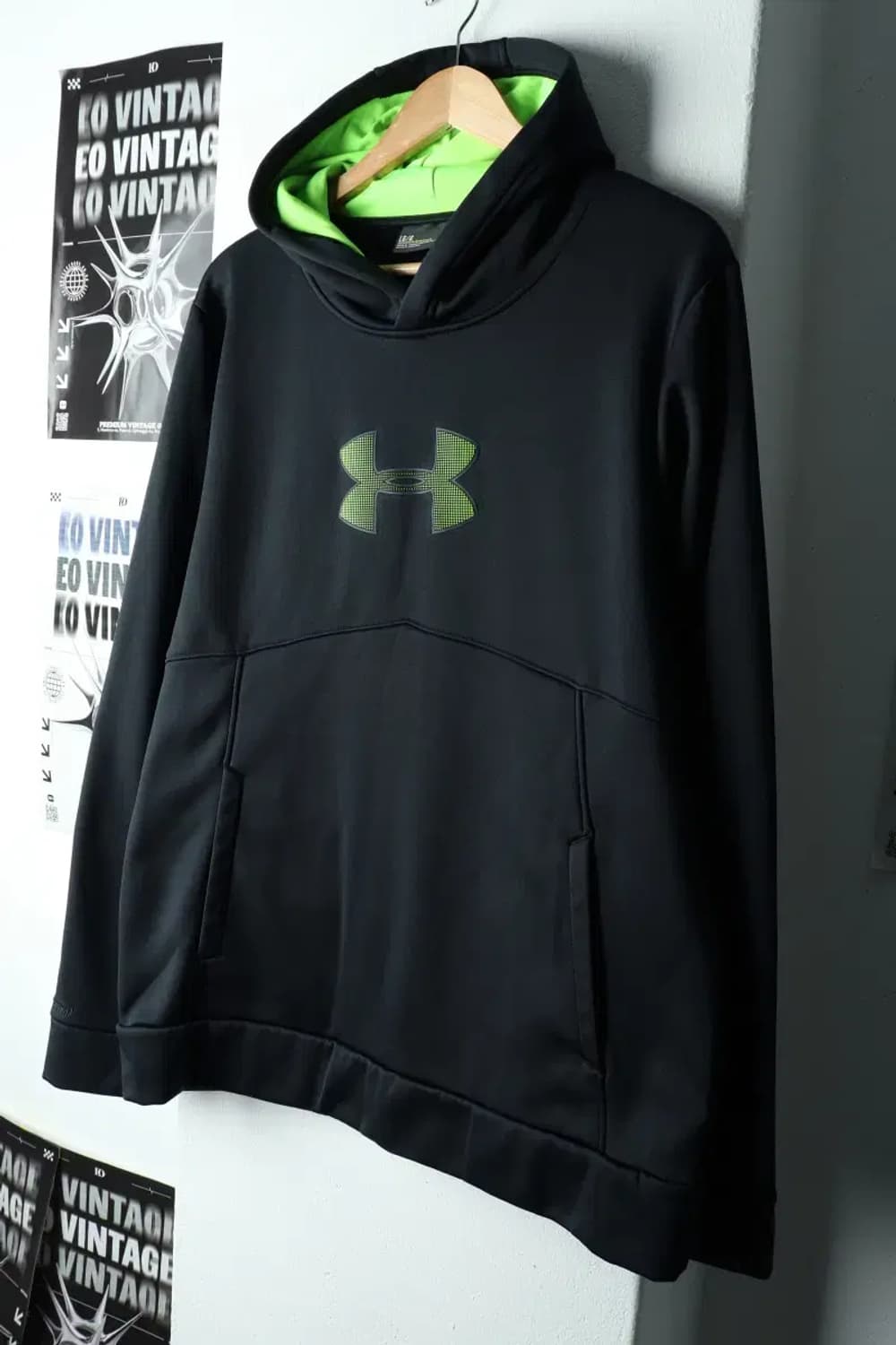 (L-XL) 언더아머 맨투맨 티셔츠 기능성 차콜 기모-160E8 상품이미지1