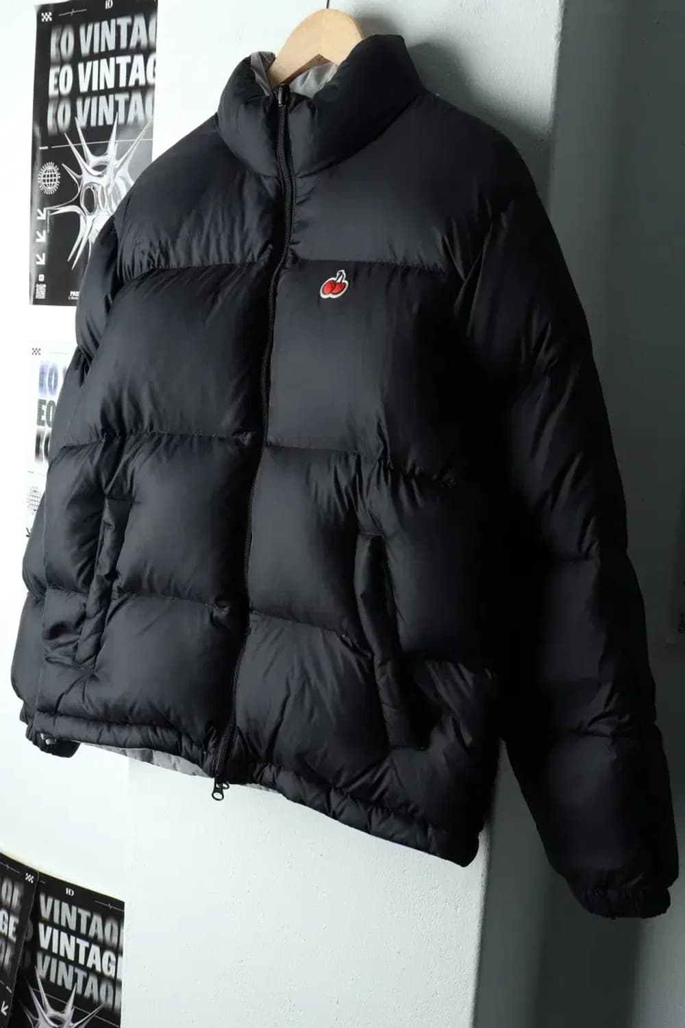 W(S-M) 키르시 패딩 점퍼자켓 리버시블 덕다운 체리-160EB 상품이미지1