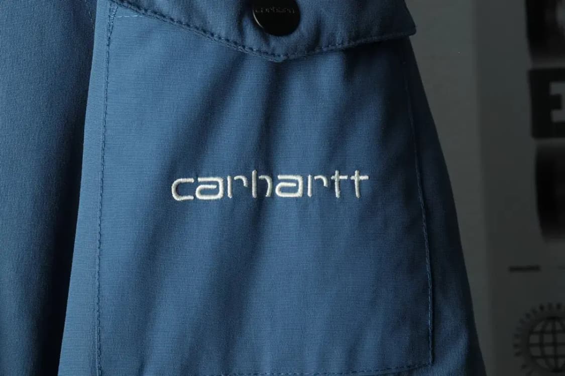 (XS-S) 칼하트 패딩 점퍼자켓 야상 블루 퍼 워크봄버-160EE 상품이미지6