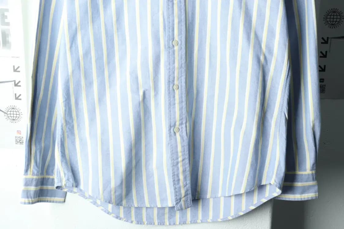 (S-M) 폴로 랄프로렌 셔츠 남방 스트라이프 연블루 멀티포니-160F3 상품이미지4