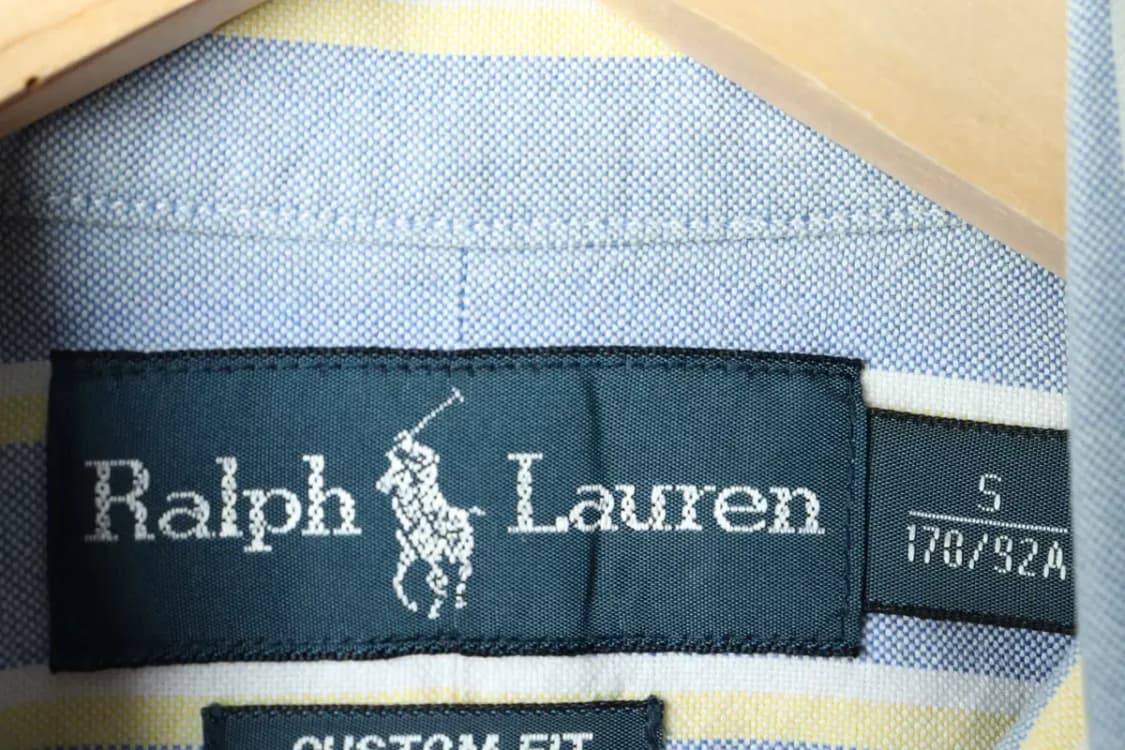 (S-M) 폴로 랄프로렌 셔츠 남방 스트라이프 연블루 멀티포니-160F3 상품이미지6