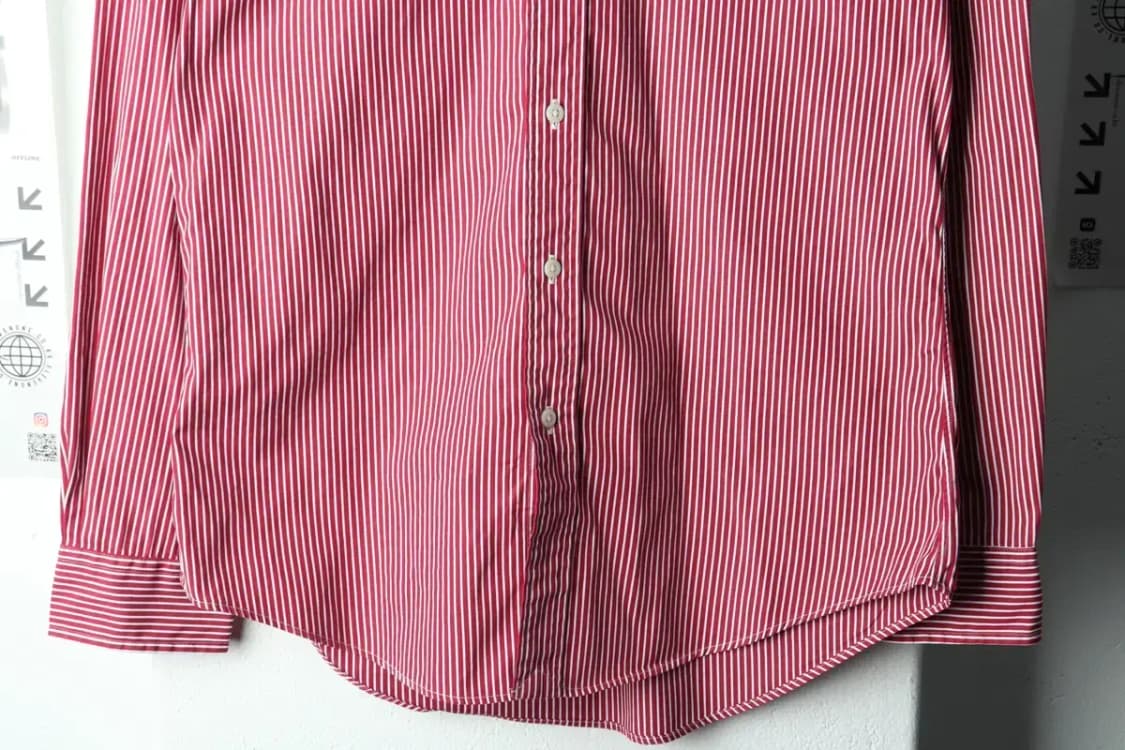 (S-M) 폴로 랄프로렌 셔츠 남방 스트라이프 레드 포니-160F5 상품이미지4