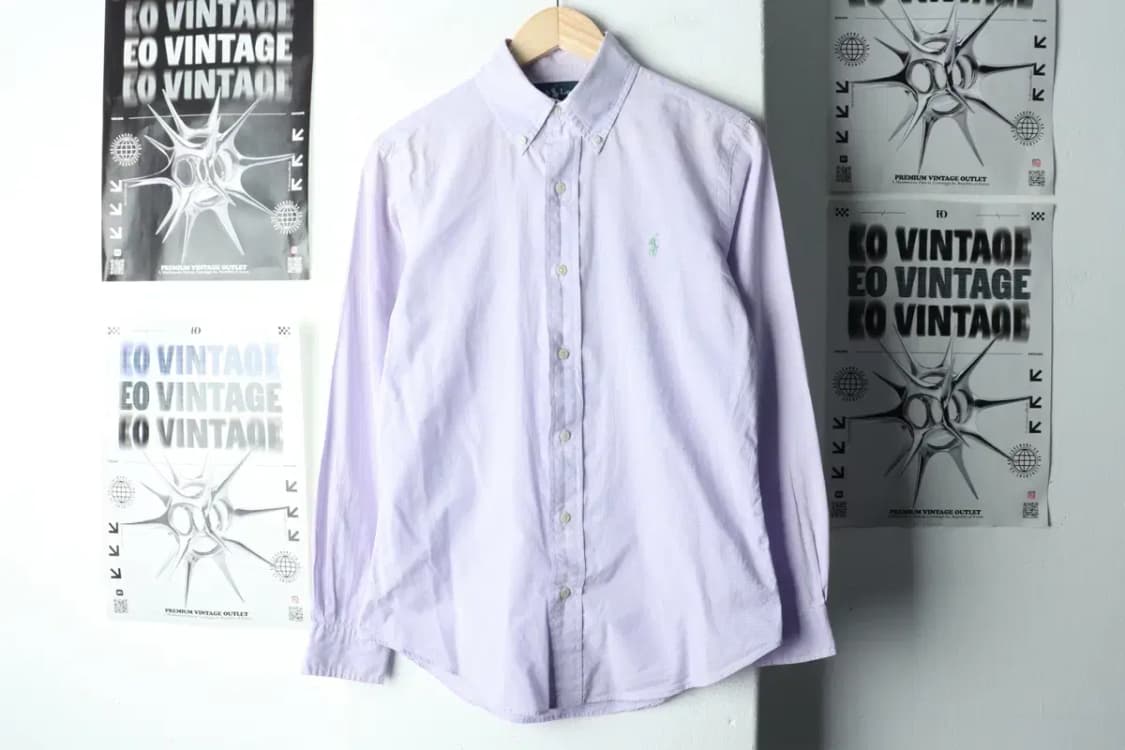 W(S) 폴로 랄프로렌 셔츠 남방 체크 퍼플 포니-160F7 상품이미지2