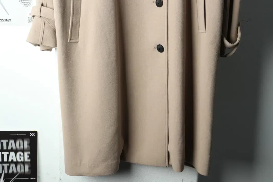 W(S) 스튜디오 톰보이 코트자켓 베이지 롱-160F9 상품이미지4