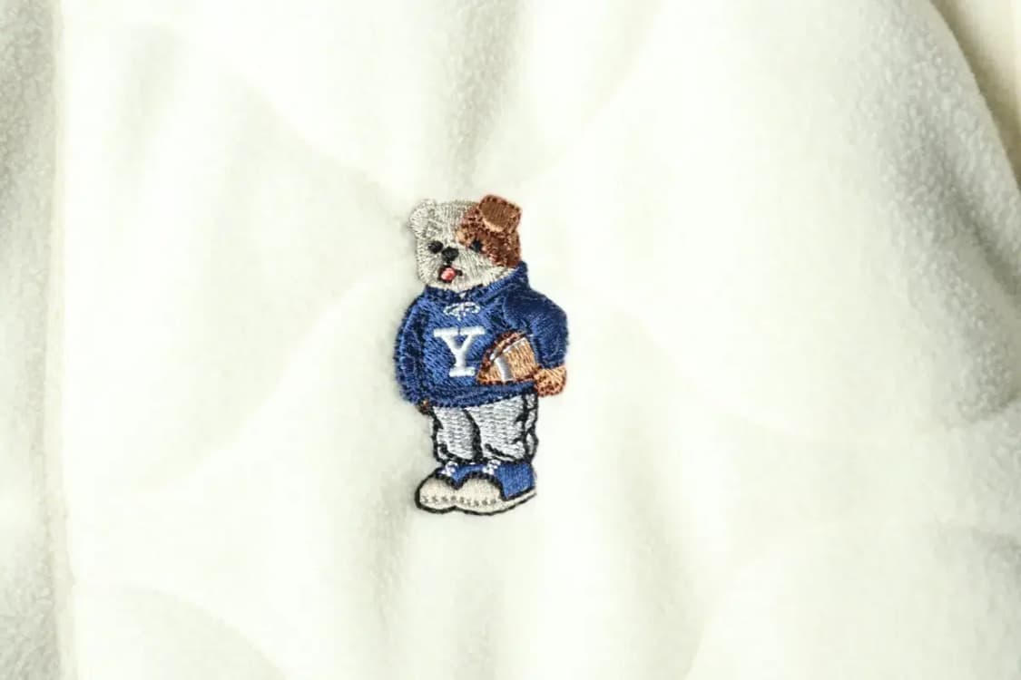 (S-M) 예일 집업 바람막이 점퍼자켓 후리스 퀄팅 아이보리-160FD 상품이미지5