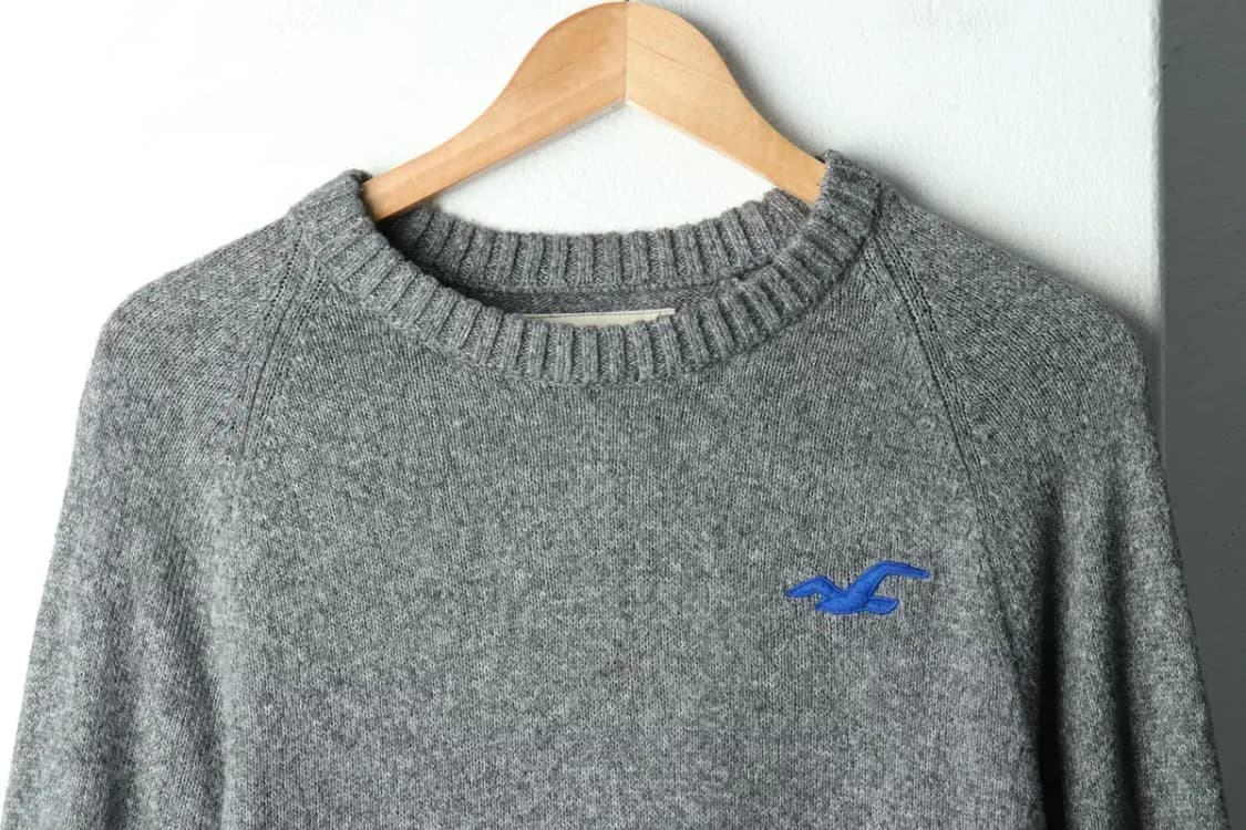 W(M-L) 홀리스터 니트 Y2K 대장 나그랑 그레이 루즈핏-1616D 상품이미지3