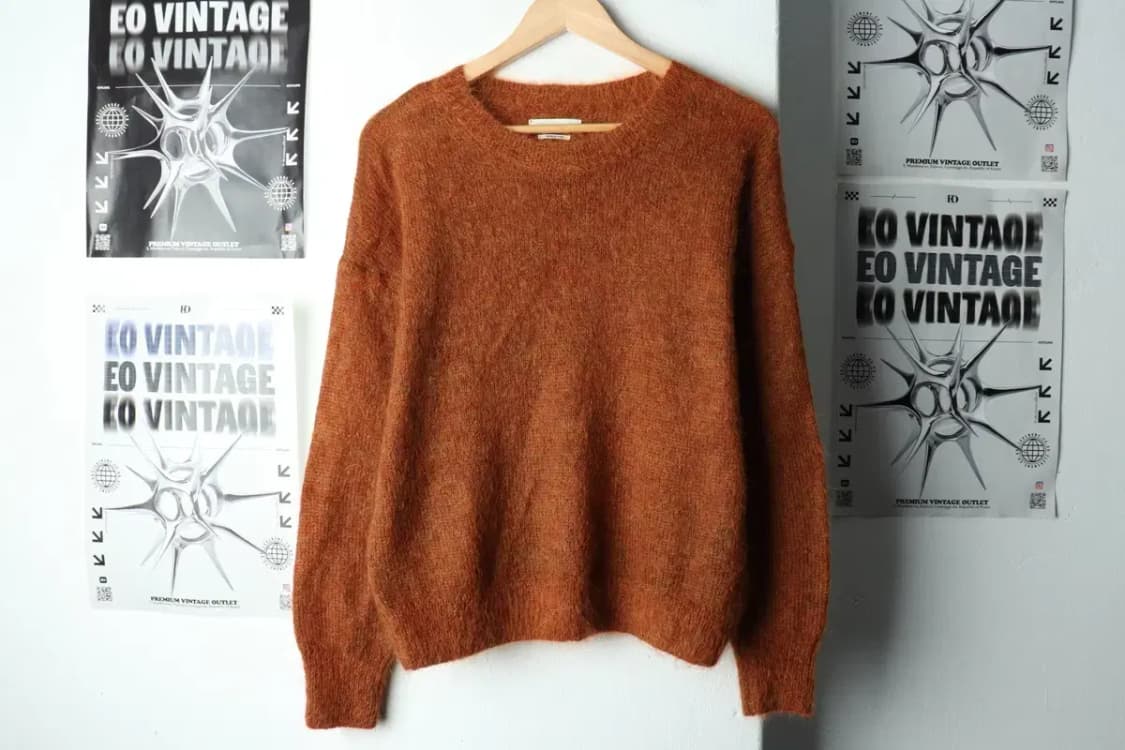 W(S-M) 이자벨마랑 니트 보들보들 모헤어 브라운-1616F 상품이미지2