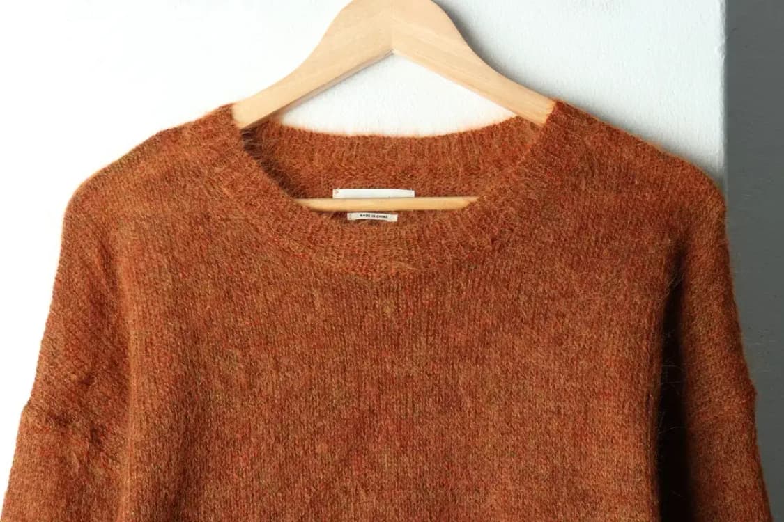 W(S-M) 이자벨마랑 니트 보들보들 모헤어 브라운-1616F 상품이미지3