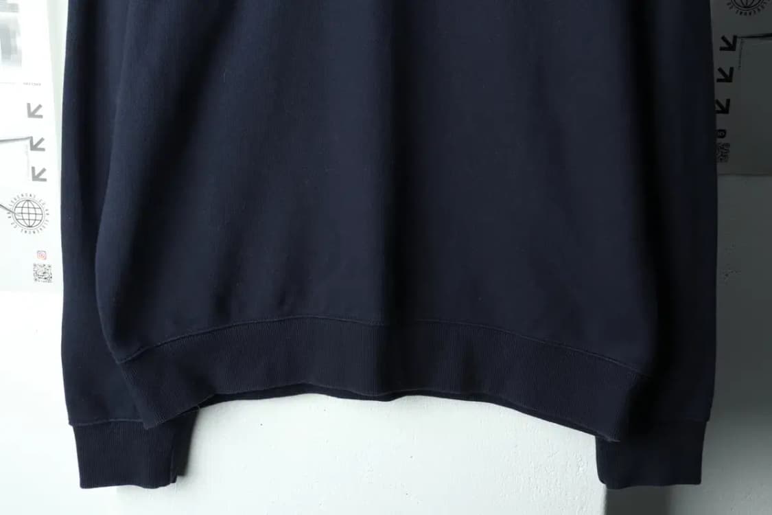 (M-L) 무신사 스탠다드 맨투맨 티셔츠 무지 네이비-16171 상품이미지4