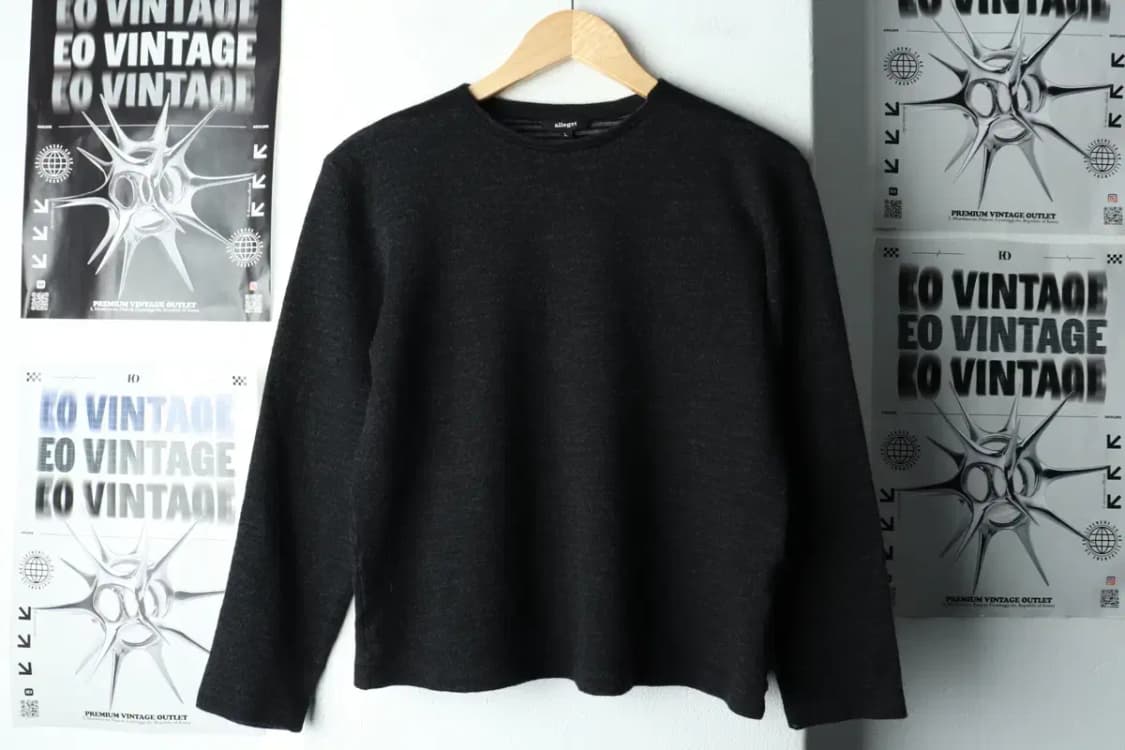 W(L) 알레그리 긴팔티셔츠 다크그레이 울 이태리브랜드-16173 상품이미지2