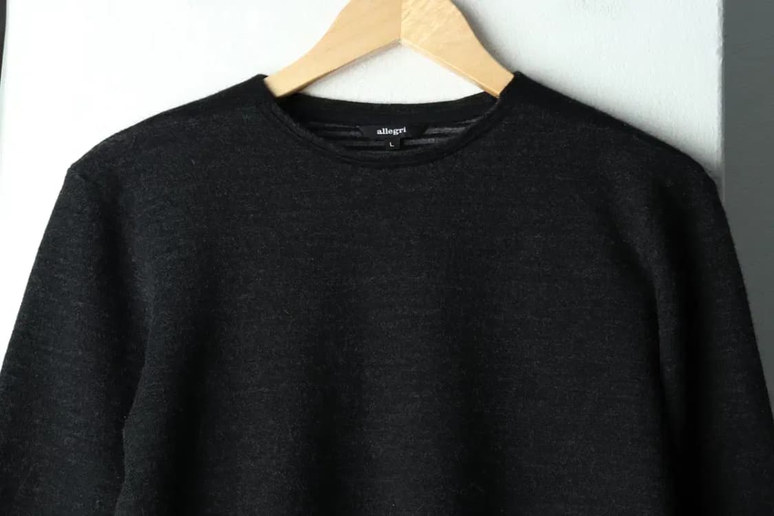 W(L) 알레그리 긴팔티셔츠 다크그레이 울 이태리브랜드-16173 상품이미지3