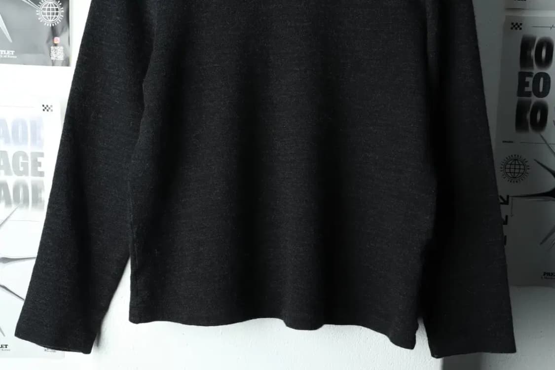 W(L) 알레그리 긴팔티셔츠 다크그레이 울 이태리브랜드-16173 상품이미지4