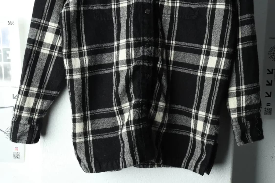 W(M) 폴로 랄프로렌 셔츠 남방 체크 플란넬 블랙 쁘띠-16174 상품이미지4
