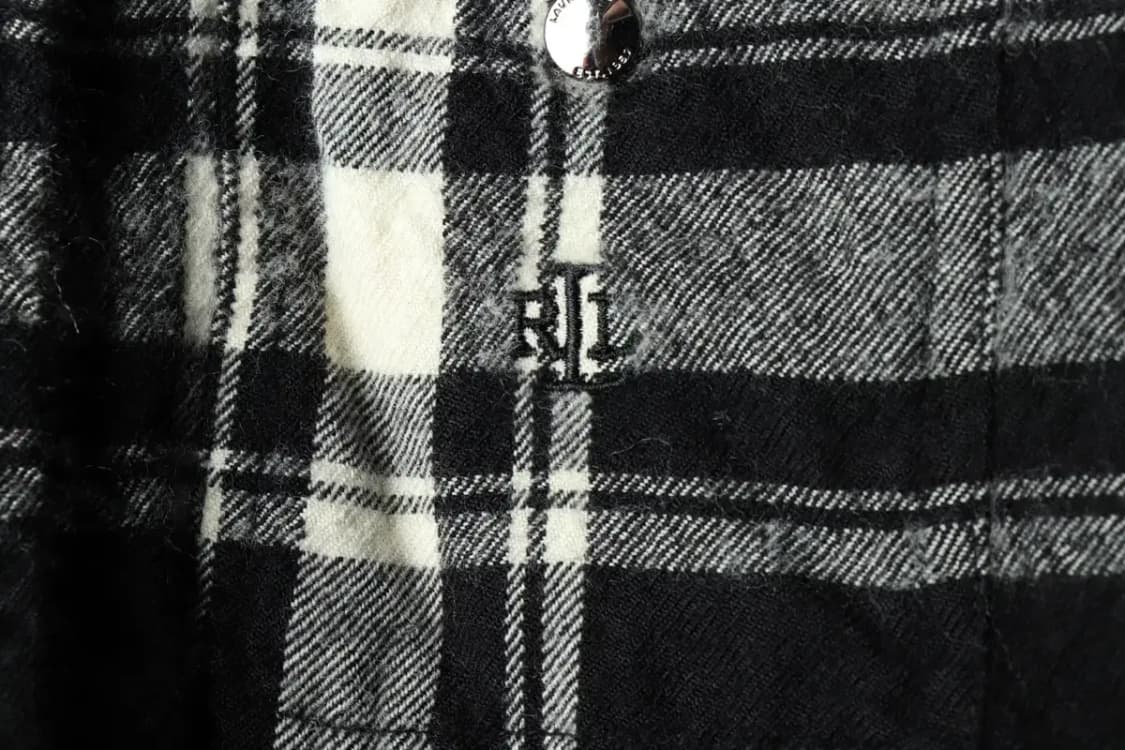 W(M) 폴로 랄프로렌 셔츠 남방 체크 플란넬 블랙 쁘띠-16174 상품이미지5