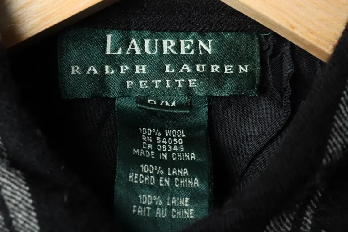 W(M) 폴로 랄프로렌 셔츠 남방 체크 플란넬 블랙 쁘띠-16174 상품이미지6