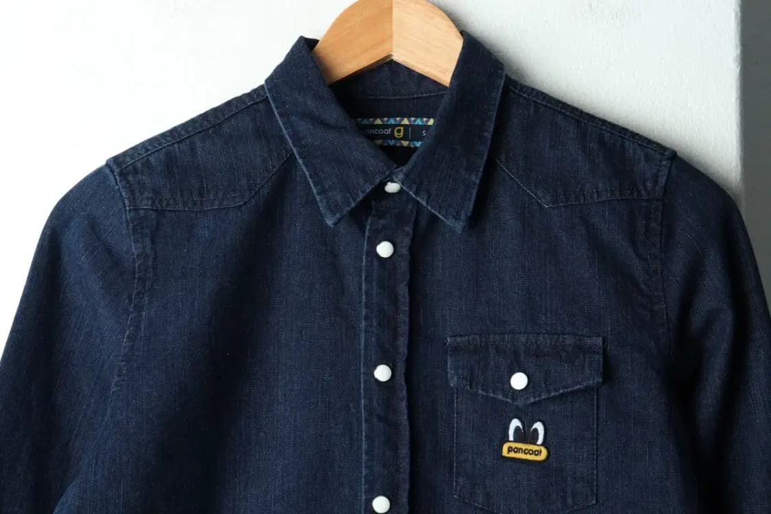 W(S) 팬콧 셔츠 남방 데님 청 인디고-16175 상품이미지3