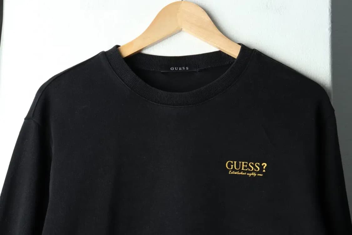 (S) 게스 맨투맨 티셔츠 블랙 올드스쿨-16178 상품이미지3