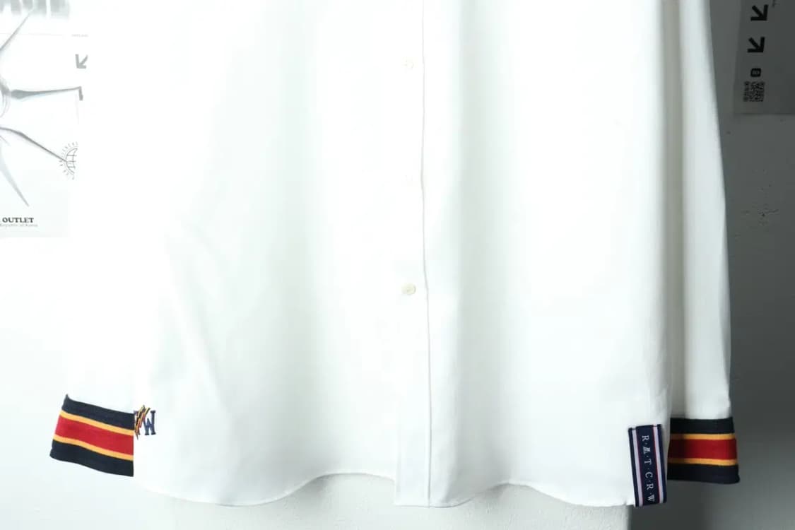 (XL) 로맨틱크라운 셔츠 남방 오버핏 화이트 올드스쿨-1617B 상품이미지4