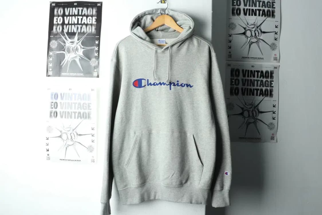 (2XL) 챔피온 후드티셔츠 USA 한정판 빅사이즈 그레이-1617E 상품이미지2