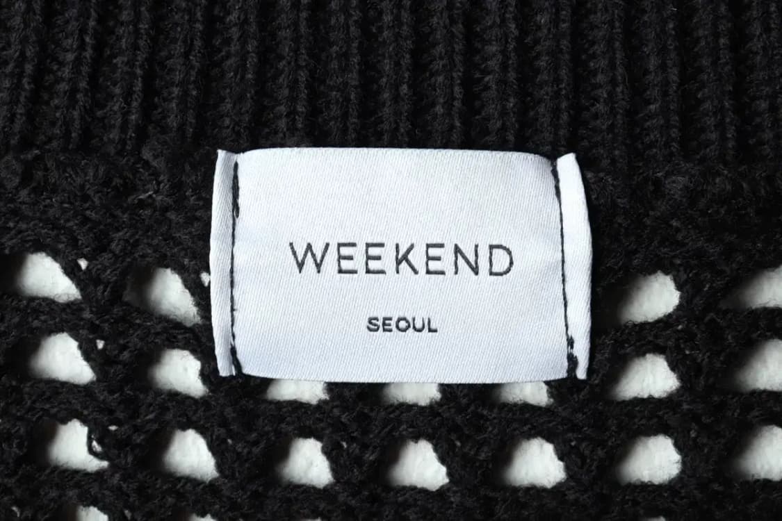 W(F) 브랜드빈티지 니트 망사 블랙 레이어드 블랙웨어-16186 상품이미지5