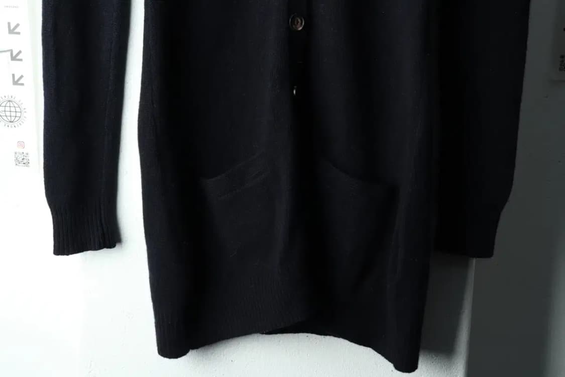 W(S-M) 폴로 랄프로렌 니트 가디건 캐시미어 네이비 롱-16188 상품이미지4