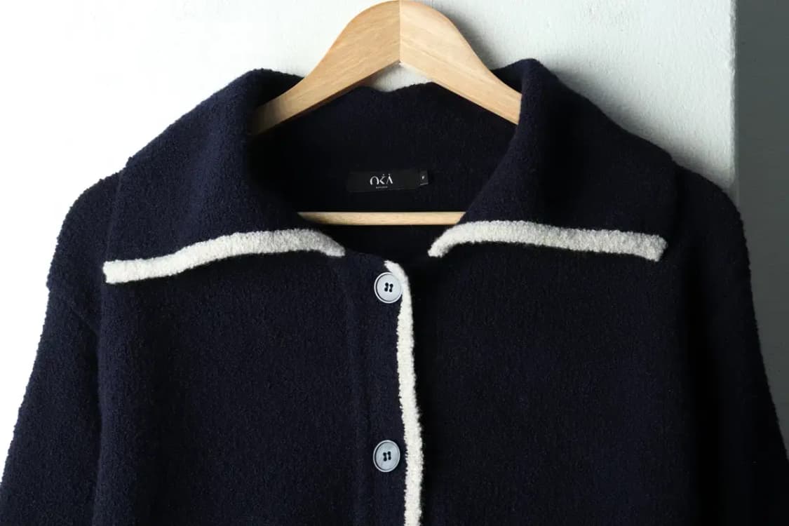 W(F) 오스트카카 니트 가디건 부클 네이비 키치-16189 상품이미지3