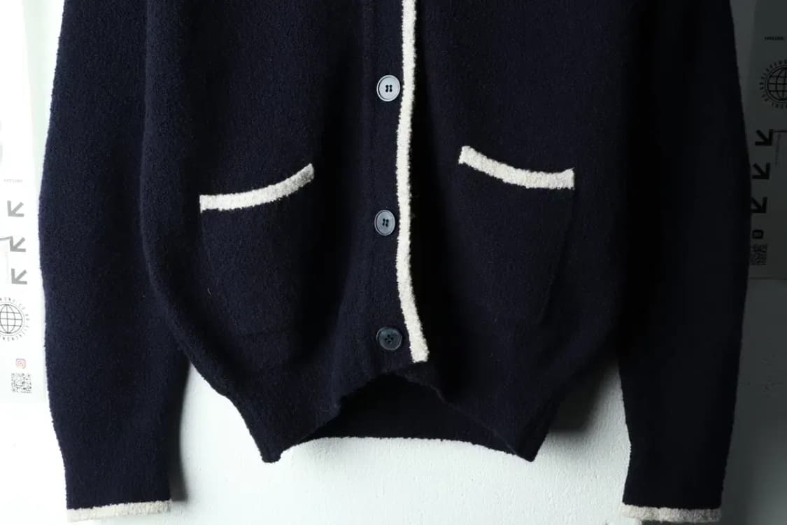 W(F) 오스트카카 니트 가디건 부클 네이비 키치-16189 상품이미지4