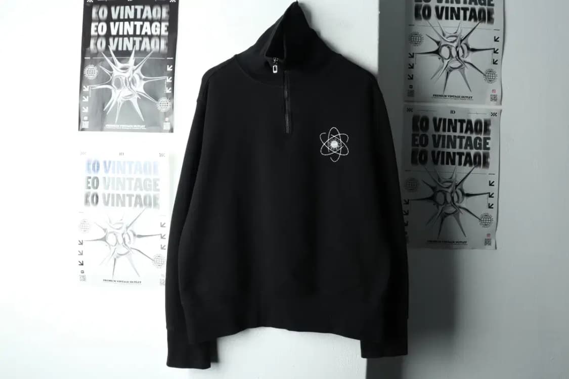 (L) 메종 미네드 맨투맨 티셔츠 터틀넥 블랙 올드스쿨-1618A 상품이미지2