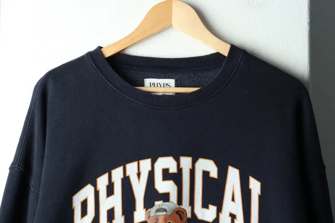 (L-XL) 피지컬에듀케이션디파트먼트 맨투맨 티셔츠 네이비-1618B 상품이미지3