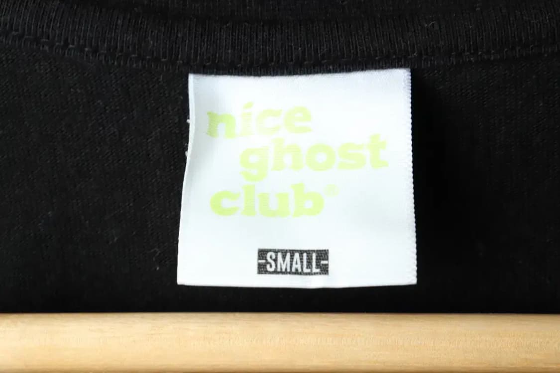 (S-M) 나이스고스트클럽 긴팔티셔츠 블랙 올드스쿨-1618C 상품이미지7