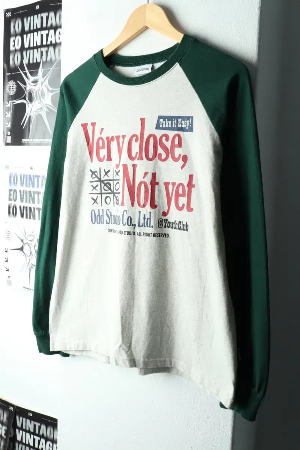 (M-L) 오디디 스튜디오 긴팔티셔츠 나그랑 그린 올드스쿨-1618D 상품이미지1