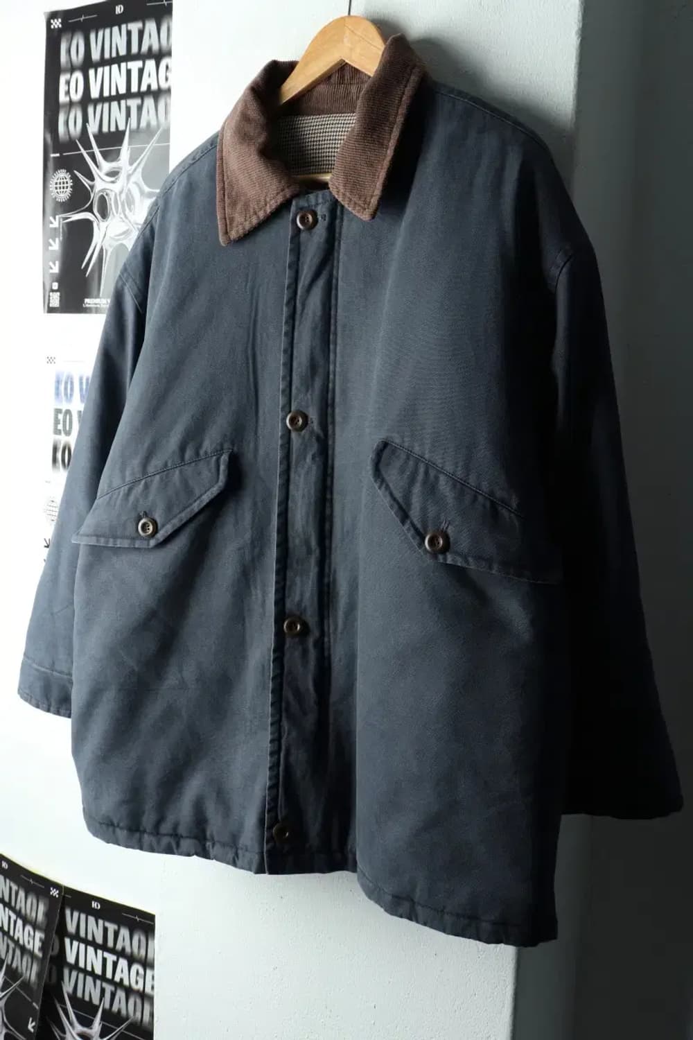 (S-M) 오로 집업 바람막이 점퍼자켓 워크 차콜 누빔-16190 상품이미지1