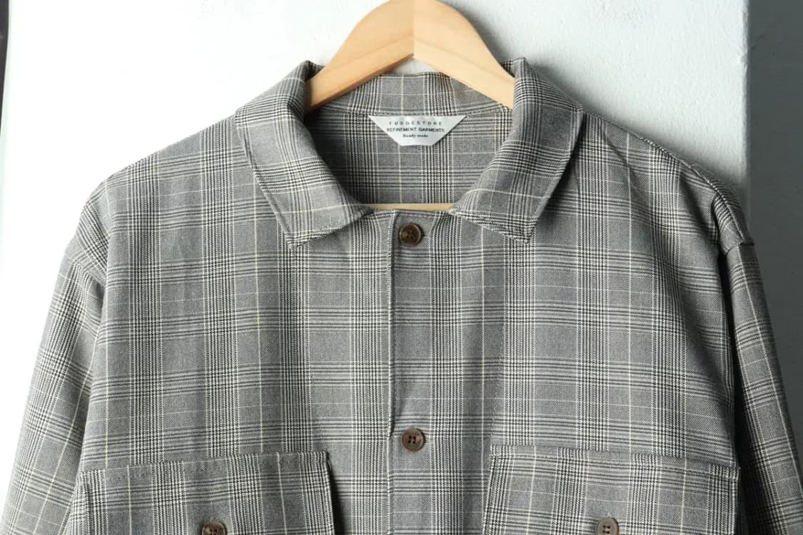 (M-L) 라퍼지스토어 집업 바람막이 점퍼자켓 체크 그레이-16191 상품이미지3