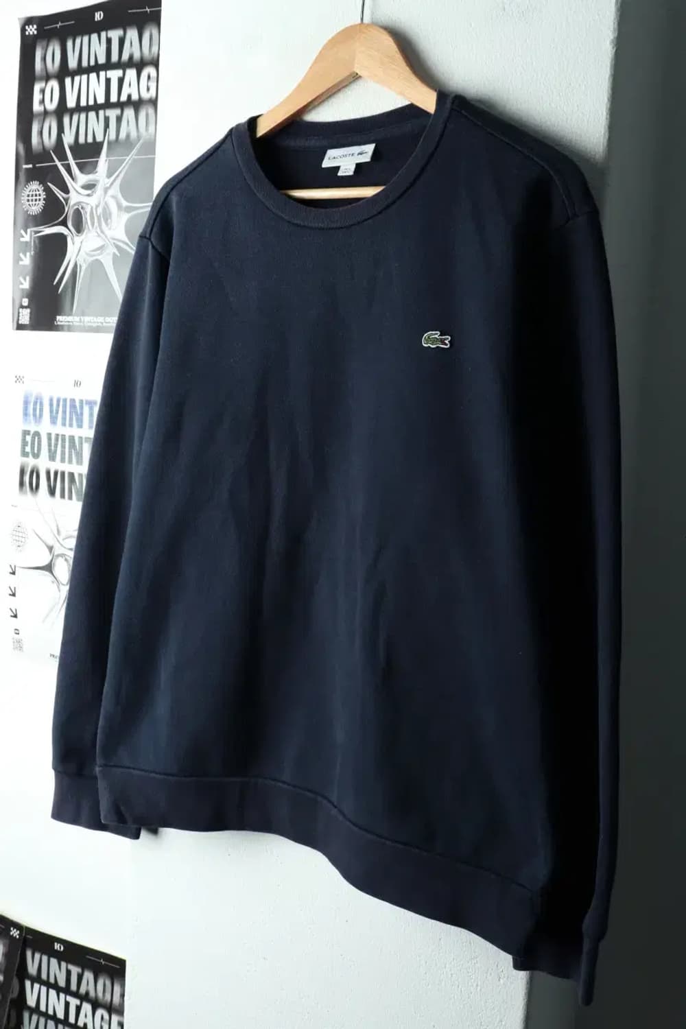 (XL) 라코스테 맨투맨 티셔츠 사용감 네이비 올드스쿨-161D0 상품이미지1