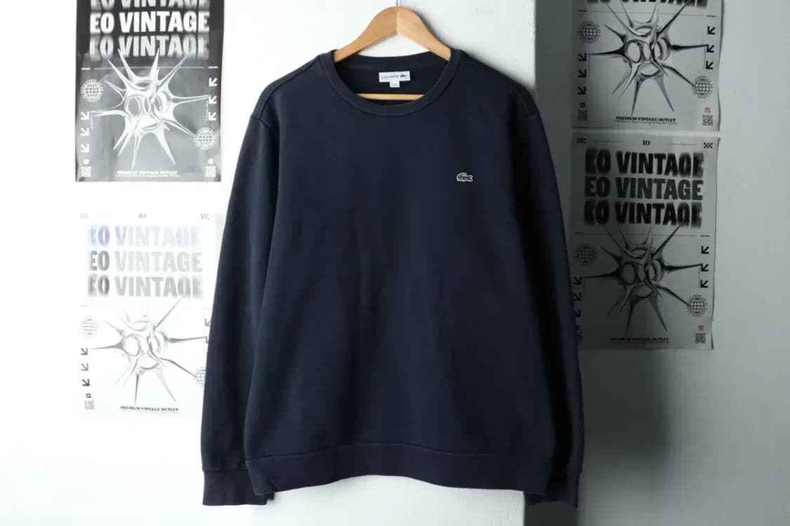(XL) 라코스테 맨투맨 티셔츠 사용감 네이비 올드스쿨-161D0 상품이미지2