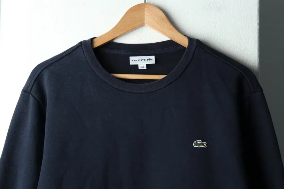 (XL) 라코스테 맨투맨 티셔츠 사용감 네이비 올드스쿨-161D0 상품이미지3