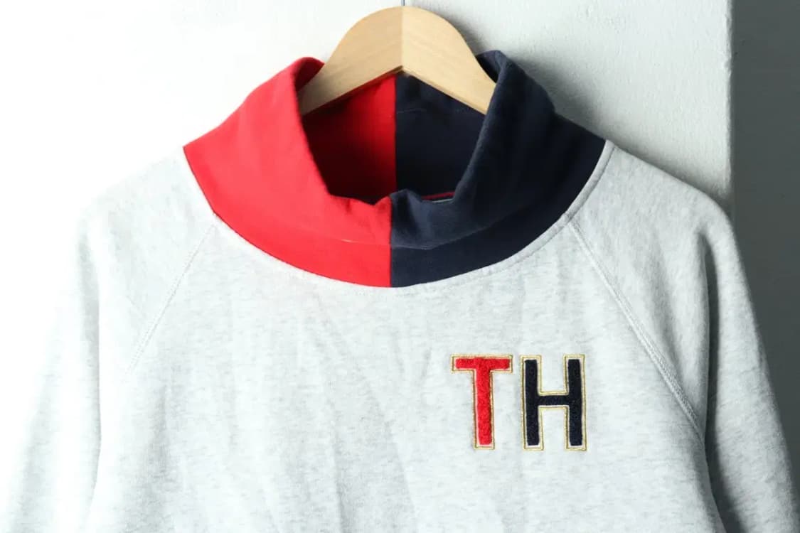 W(L-XL) 타미힐피거 맨투맨 티셔츠 반폴라 나그랑 멜란지-161D1 상품이미지3