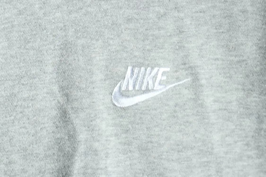 (L-XL) 나이키 맨투맨 티셔츠 크루넥 그레이 올드스쿨-161D2 상품이미지5