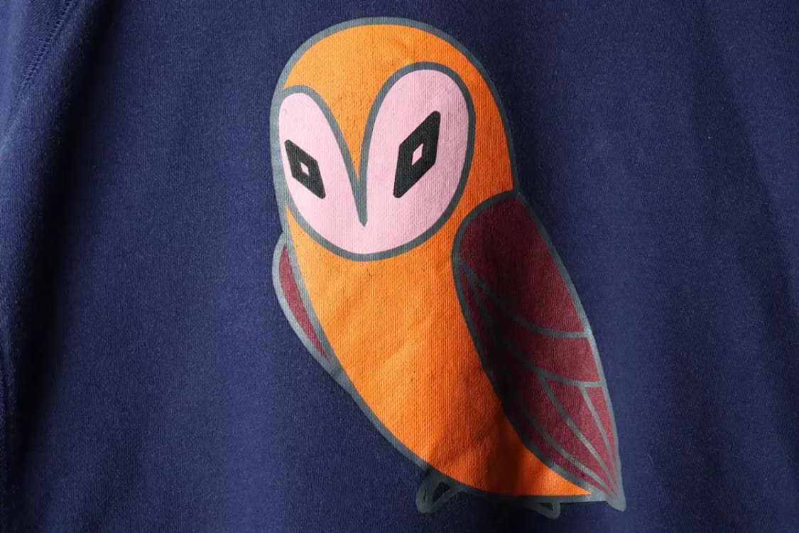 W(M-L) 럭키슈에뜨 맨투맨 티셔츠 사용감 나그랑 네이비-161D4 상품이미지5