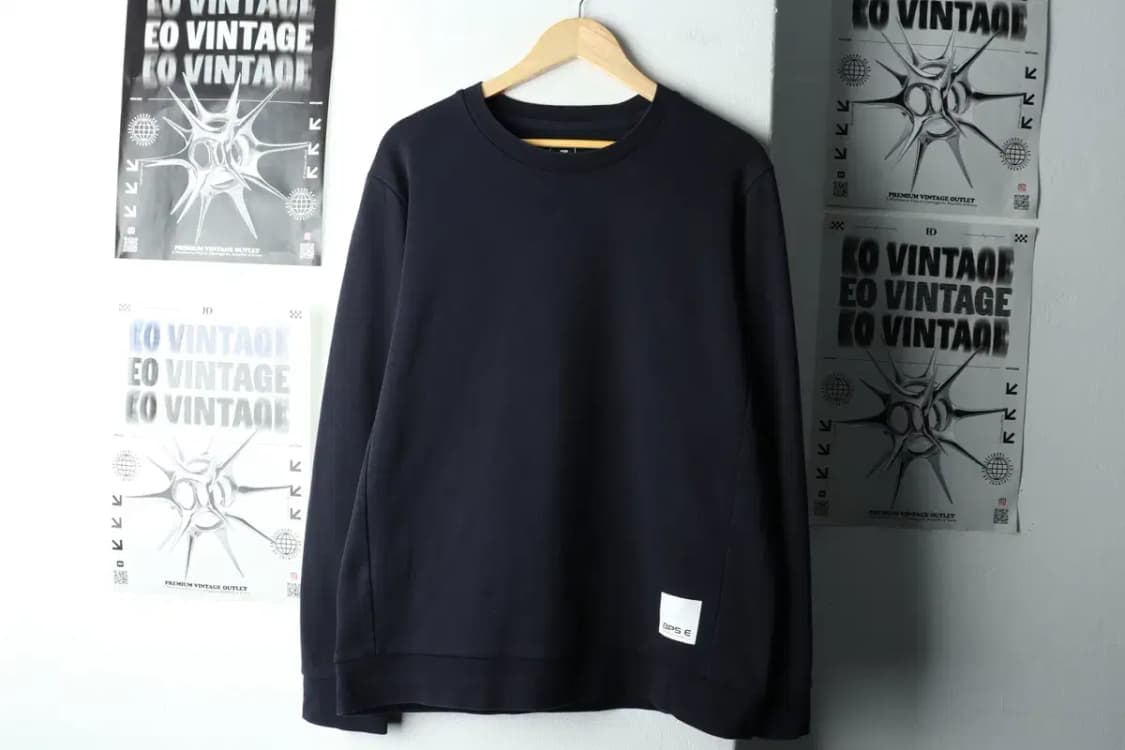 (XL) 빈폴 맨투맨 티셔츠 무지 네이비-161D5 상품이미지2