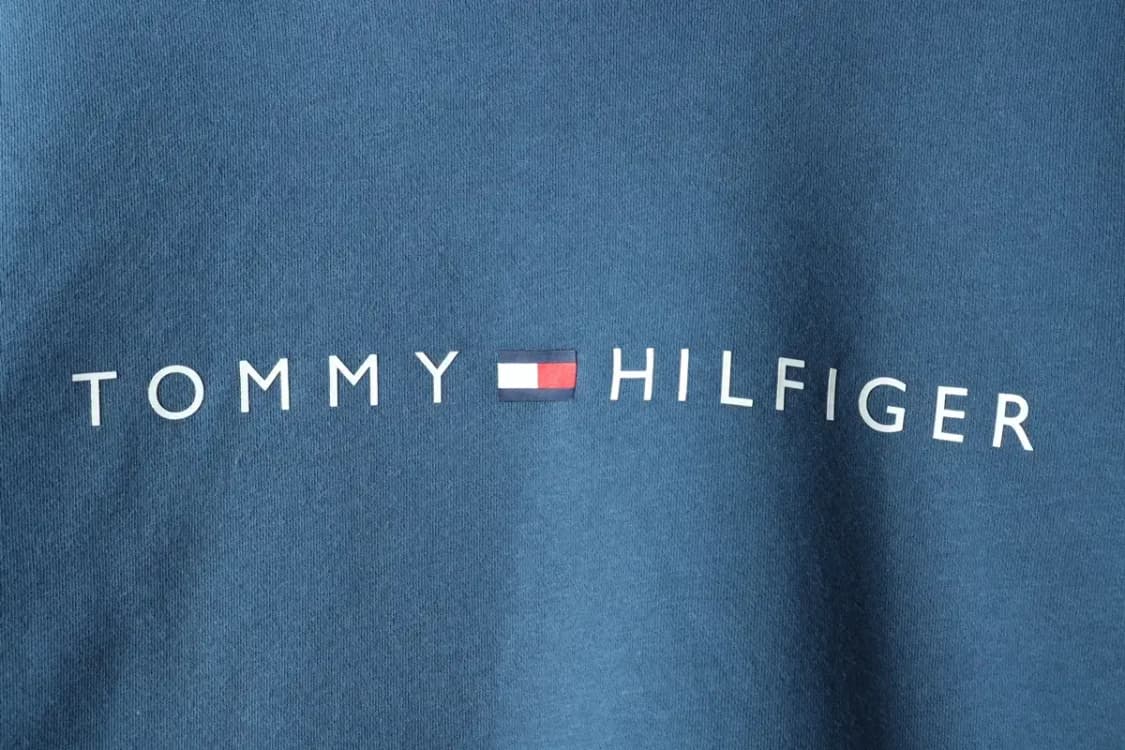 W(L-XL) 타미힐피거 맨투맨 티셔츠 블루 기모 빅로고-161D7 상품이미지5