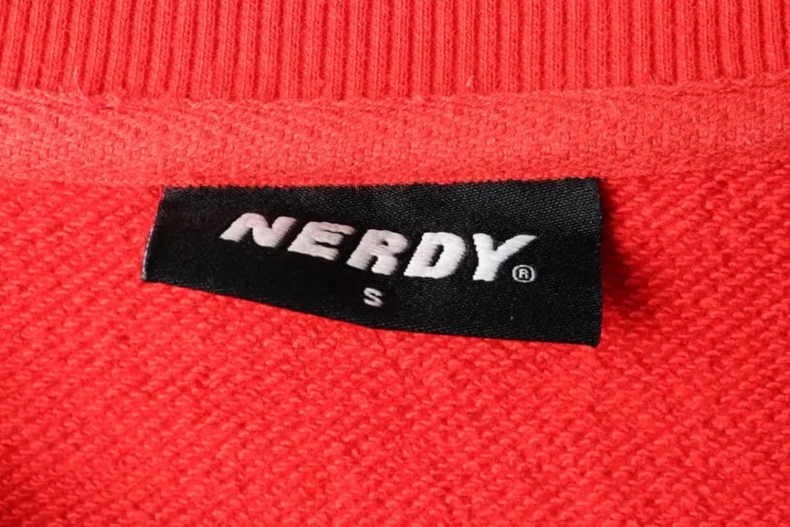 (S-M) 널디 맨투맨 티셔츠 프린팅 레드 올드스쿨-161D9 상품이미지7