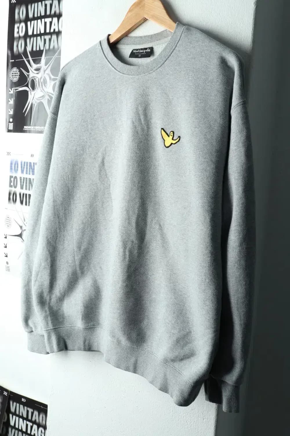 (XL-2XL) 마크곤잘레스 맨투맨 티셔츠 약기모 그레이-161DB 상품이미지1