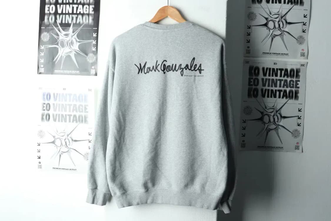 (XL-2XL) 마크곤잘레스 맨투맨 티셔츠 약기모 그레이-161DB 상품이미지6